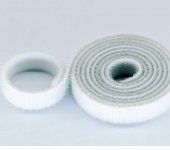 10mm Wide Velcro (loops & hooks integrated) 1 Meter White