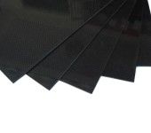 400x500x2.5mm 100% Carbon Fiber 3K Gloss Surface Plate / Sheet 3K4502