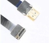 Super Soft Shielded HDMI to 90 Degree HDMI Cable - Black 50CM