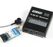 Aomway 5.8G 500mW Video Tx, RX04 Rx and 600TV lines CMOS 5V camera set (PAL)