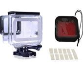 For GoPro Hero 5/6 Waterproof Case with Diving Housing Case Filter for Go Pro Hero 5/6 Action Camera Accessories