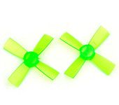 1735 43mm 4 Blade PC Propeller 1.5mm Hole For 11xx Motors Micro FPV Racing Frame green