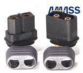  Amass Black XT60 Connector Sheathed Upgraded Version XT60 Plug+Protector Cover T-plug Interface Connectors