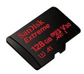 SanDisk Extreme 128GB microSDXC UHS-I Card with Adapter