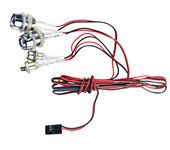 G.T.POWER L4 LED White Ultra Bright Light Wire Lamp Line for RC Car