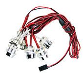 G.T.POWER L8 LED Red White Ultra Bright Light Wire Lamp Line for RC Car