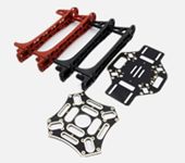 F450 Immersion Gold PCB Board Quadcopter Frame Kit - Red/ Black Arms