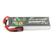 Gens ACE 5000mAh 3S 11.1V 40C Lipo Battery with T Plug for 1:10 Size Models Fixed Wings Quadaptor
