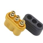 Amass MR60 Plug Female w/Protector Cover 3.5mm 3 core Connector for RC Model
