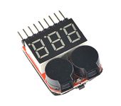  RC Lipo Battery LED Voltage Meter Indicator alarm