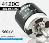DUALSKY ECO 4120C-V2 560KV fixed-wing Brushless Motor applied to popular 70E F3A 3D models (2.6kg-3kg) for example EF70