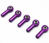 5PCS M3×26mm Purple Metal Ball Joint Connector Pull rod head Ball Head Buckle For RC Truck Buggy Crawler Car Refit Parts