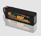 Fire Bull 22.2V 6600mAh 35C 6S Rechargeable Lipo Battery T Plug For 1/10 RC Car Drone Boat