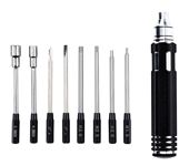 8-in-1 Hex Screwdriver Tool Kit 1.5mm 2mm 2.5mm 3mm Hexagon Socket for RC Helicopter Drone Aircraft Model Repair Tool