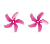 4pcs/2pairs Pink GEMFAN D76 Ducted 76mm 3inch 5-Blade Propeller for RC 3inch Cinewhoop Duct Drone