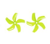 4pcs/2pairs Yellow GEMFAN D76 Ducted 76mm 3inch 5-Blade Propeller for RC 3inch Cinewhoop Duct Drone