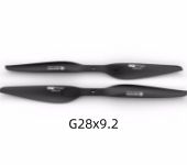 A Pair of T-MOTOR G28*9.2 Glossy Carbon Fiber Propellers for rc agriculture uav drone.