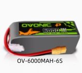 Ovonic  6000mAh 75C 6S 22.2V XT90 helicopter fixed wing high-rate battery