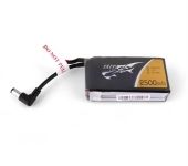 Gens Ace TATTU FPV 2500mAh, 7.4V, 2S FPV Video glasses battery with DC 3.5mm interface