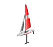 Remote-Controlled Sailboat Unpowered Compass Competition Ship 650mm Ship Model Toy Gift Rc Boat Outdoor Recreational Water