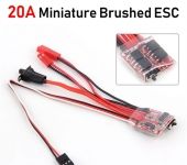 Micro ESC 20A Brushed ESC RC ESC Electric Speed Controller Boat Tank w/Brake 2S 4~8v for DIY Mini 1/16 1/18 1/24 RC Car