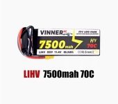 VINNER 7500MAH High-Voltage Long-Endurance Lithium Battery for Car Models Suitable for Remote Control speed racing Cars