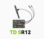 Frsky dual-band receivers TD SR12 2.4Ghz / 900Mhz Long Range Telemetry ADV Stabilizer Function For X20PRO X18 XE Transmitters