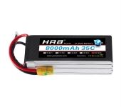 HRB 1PCS 8000mAh Lipo 4S Battery 14.8v 35c XT60 for RC Car truck Drone Airplane