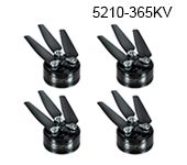 BrotherHobby Avenger 5210 V5 365KV Brushless Motor with Folding 1865 Triblade Propeller 2 Pairs CW CCW