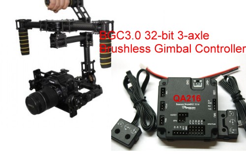 DYS 3-Axis Carbon Fiber HandHeld Brushless Gimbal 32BIT Controll