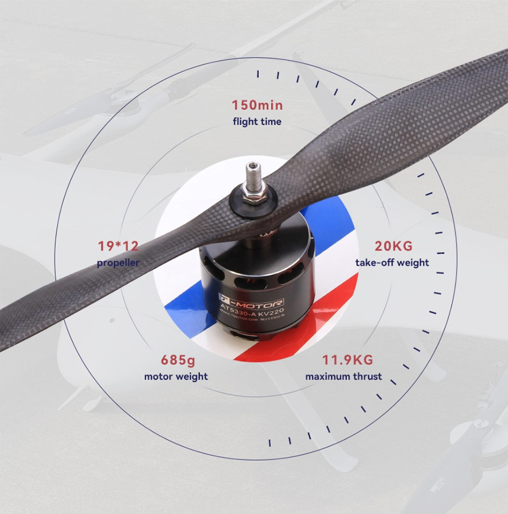 T-MOTOR AT5330A 220KV Brushless Motor for 25-30CC VTOL Fixed Wing ...