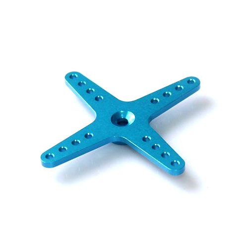 High Quality Blue 25T Metal cross Servo Arm