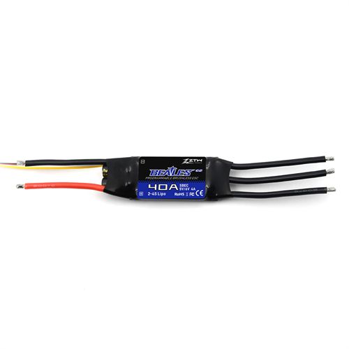New ZTW Beatles G2 Series 32-bit ESC 40A 2-4S SBEC 5V/6V 4A Brushless Speed Controller for RC Airplane