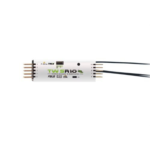 FrSky TW SR10 Receiver Simultaneous Working Dual 2.4G TW Mode Offers An ADV Stabilizer Function