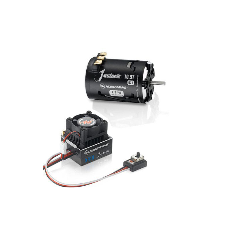 Hobbywing XR10 Justock 60A Sensored Brushless ESC & 3650 SD G2.1 Motor Combo (21.5T)