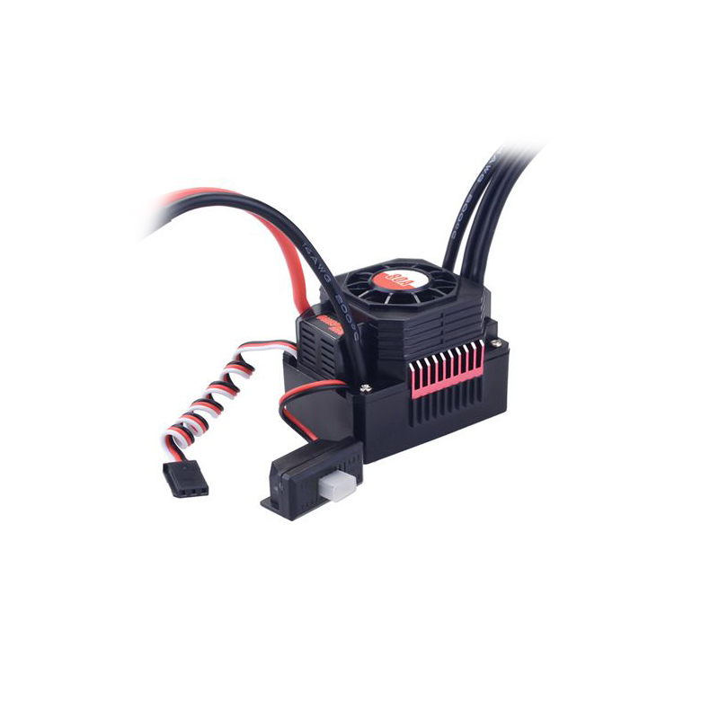 SURPASS HOBBY Waterproof Brushless ESC Speed Controller T PLUG 80A With Fan Combo For 1/10 RC Racing Car