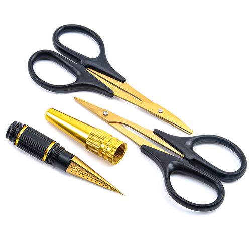 Hole Opener Reamer Drill 0-14mm Puncher & Car shell scissors Stainless steel For RC car ship aircraft Model DIY tools