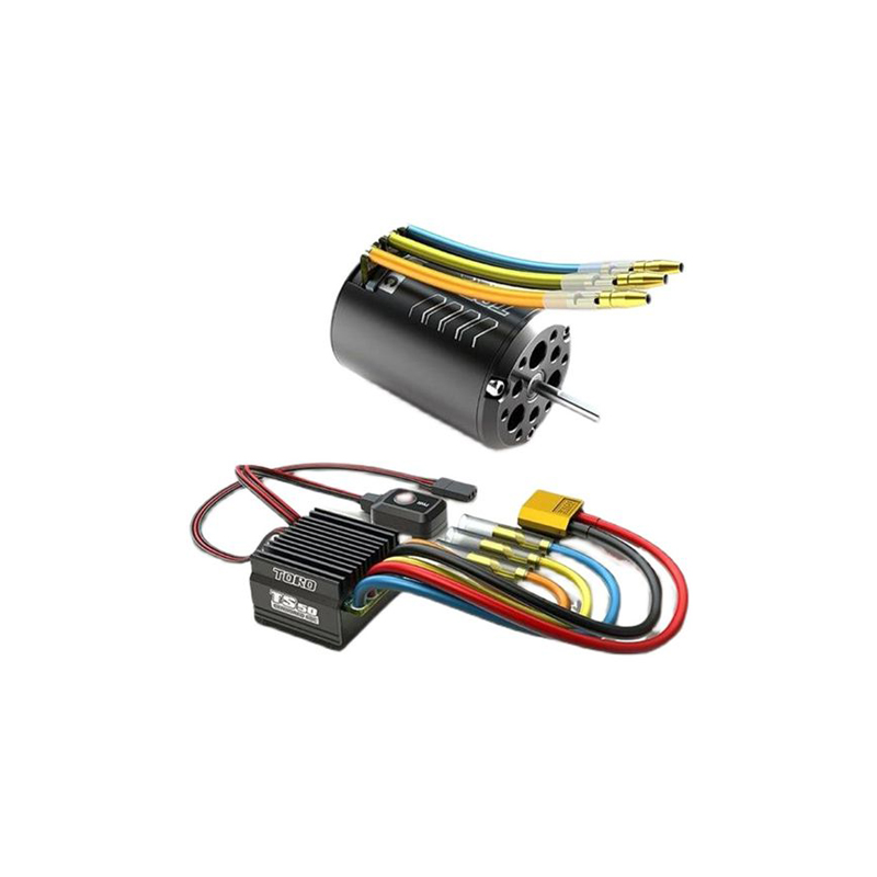 SkyRC TS50 50A Brushless Sensored ESC 13.5T 2590KV Brushless Motor Power System Combo for 1/10 Touring Car