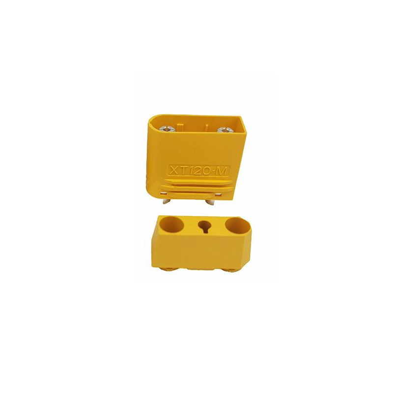 Amass XT120 Connector Large Current Male Plug Sheathed with Signal Pin for RC Car/Aircraft Model Battery Parts