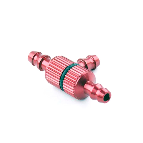 D8 x 3.2 x L28mm Oil Filter Nozzle Aluminum Tee Fuel Gasoline Gas Strainer for RC Model Parts