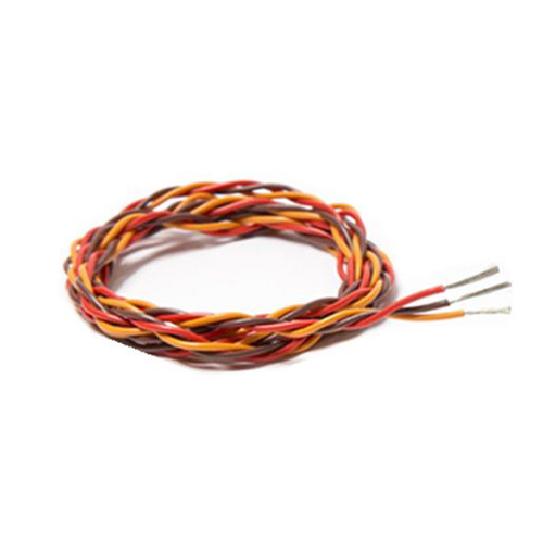1Meter 26AWG 30Core 3 way Twist Servo Extension Cable JR Futaba Twisted Wire Lead(Brown+Red+Orange)