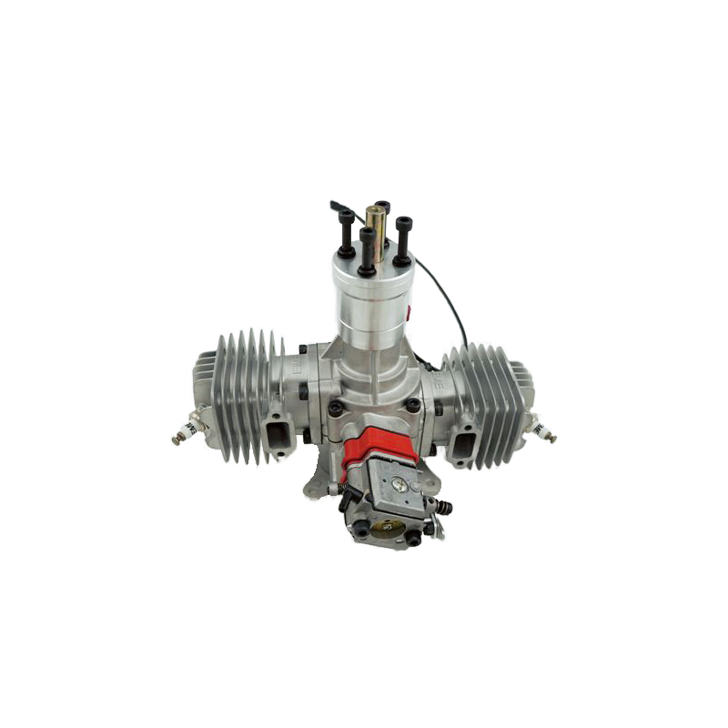 EME 70CC Twin Cylinder Two Stroke Side Exhaust Natural Air Cooled Fixed Wing Engine for RC Airplane