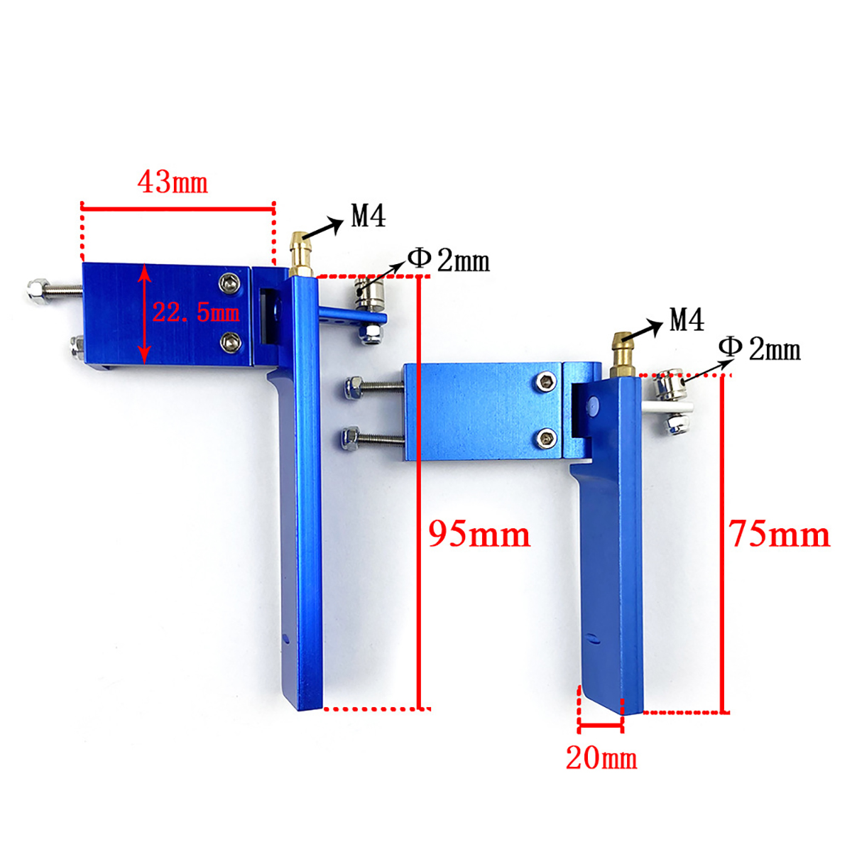 Metal Suction Water Rudder 75mm 95mm Water Pick-Up Rudder for Electric ...