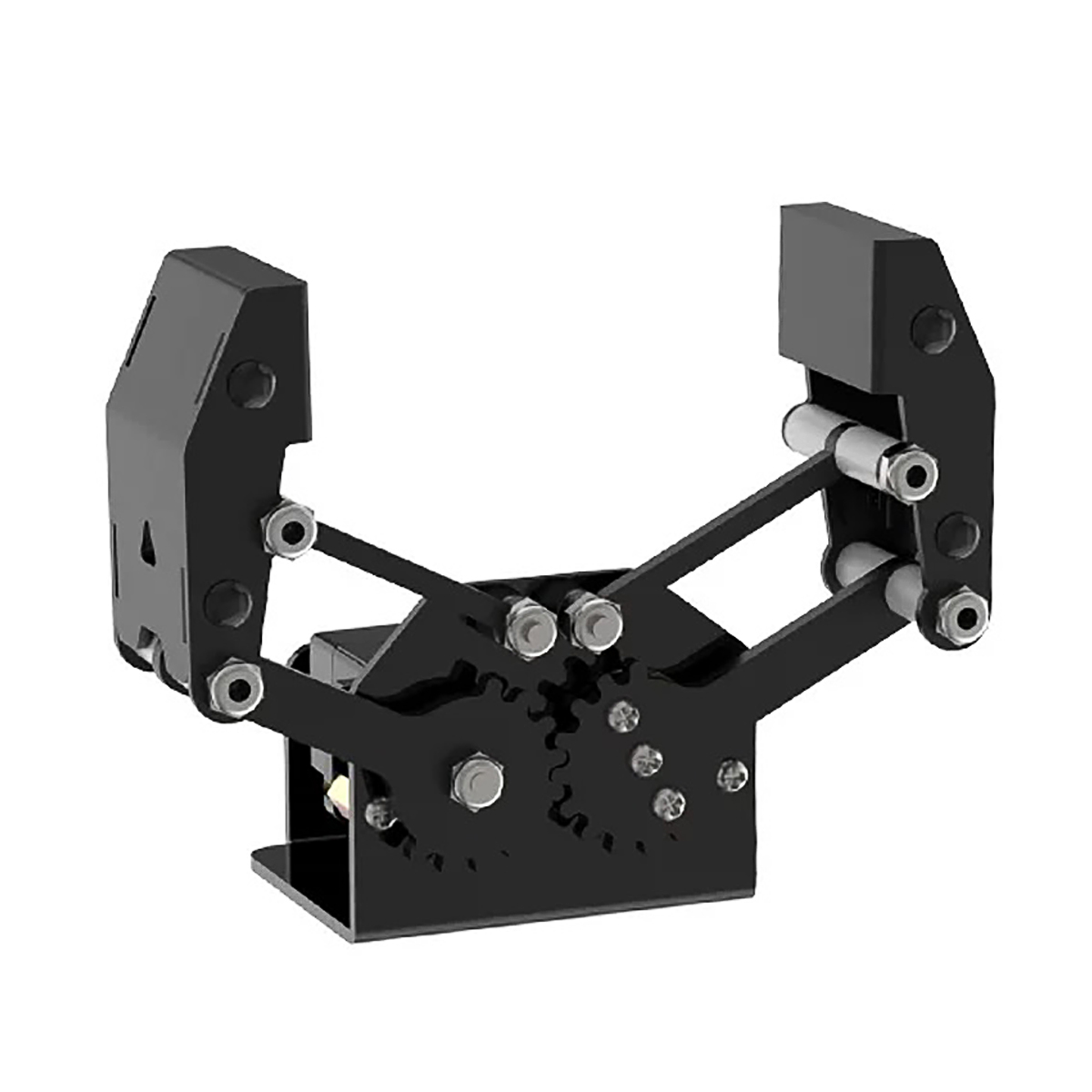 Hiwonder BigClaw Mechanical Gripper Aluminum Alloy Parallel Symmetrical Gripping for Robot Arm Trolley Chassis