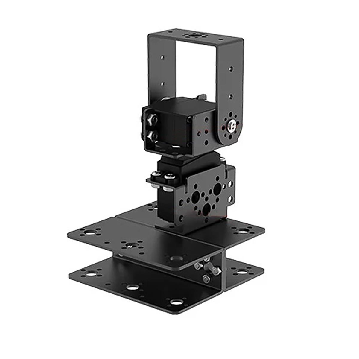 Hiwonder Raised Electric 2-Axis Gimbal Dual U-Beam with LD-1501MG Metal Gear Digital Servo for Robotic Arms